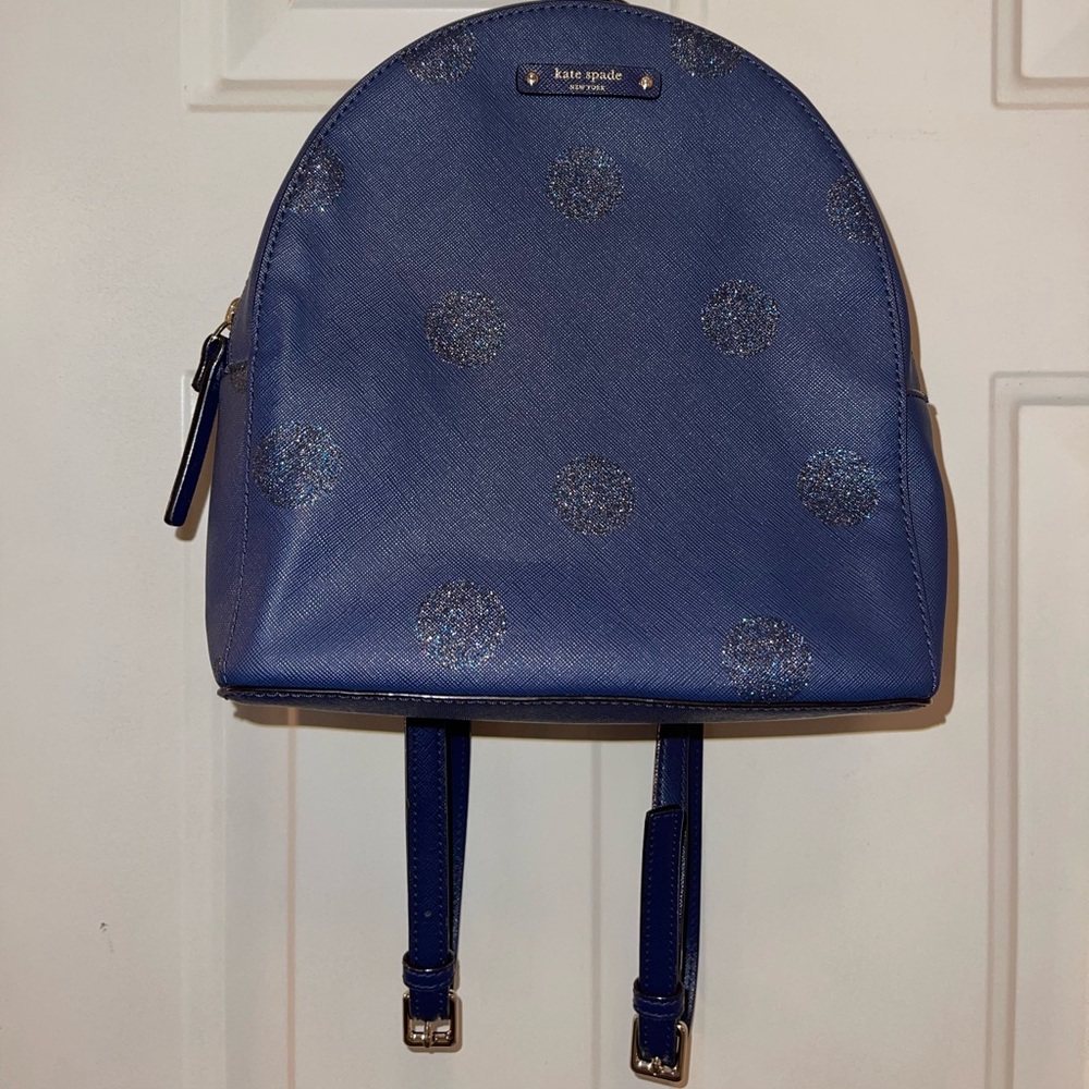 Kate Spade glitter polkadot backpack